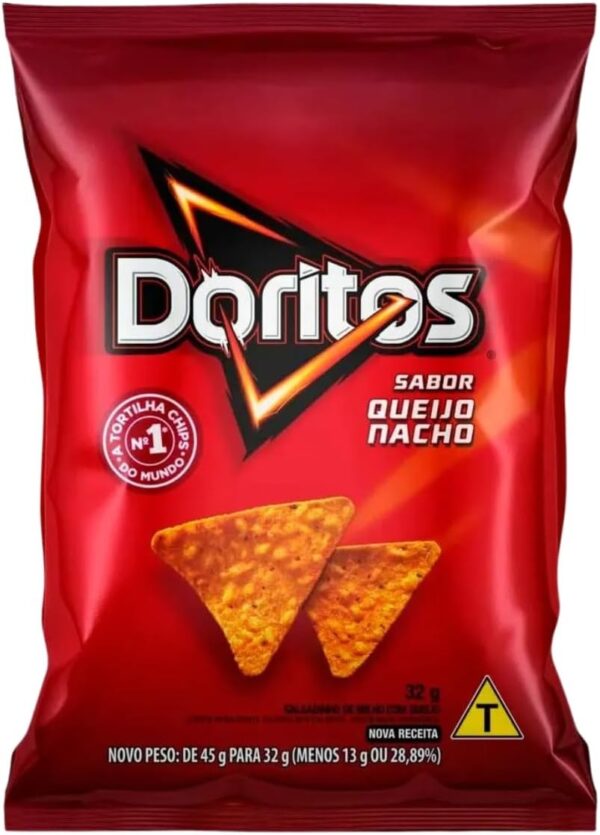 Doritos Queijo Nacho Elma Chips Pequeno Kit 10 Pacotes - Imagem 3